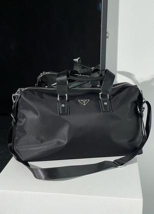 Prada re-nylon and saffiano leather duffle bag5 фото