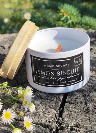 Аромасвеча home secret "лимонное печенье", 90 г