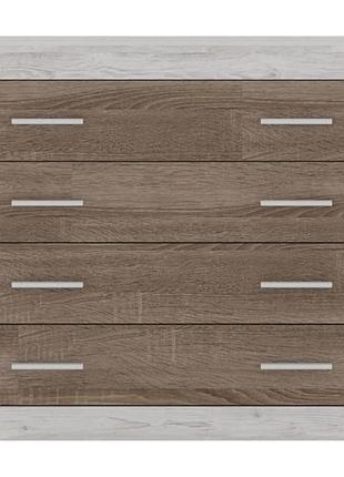 Комод в спальню гербор сара kom4s сосна каньон + дуб сонома трюфель (grb-1151)