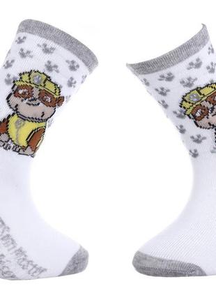 Шкарпетки paw patrol ruben білий, сірий діт 19-22, арт.43890847-5