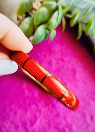 Браслет-обід, темно червоний пластик