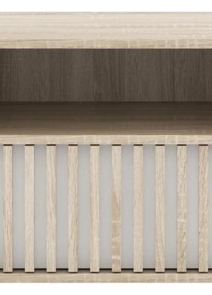 Тумба приліжкова гербор брус kom1s дуб сонома + німфея альба (grb-1362)