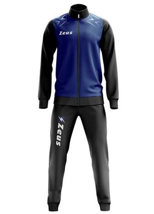 Костюм спортивний zeus tuta easy темно-синій, чорний чол xxxl