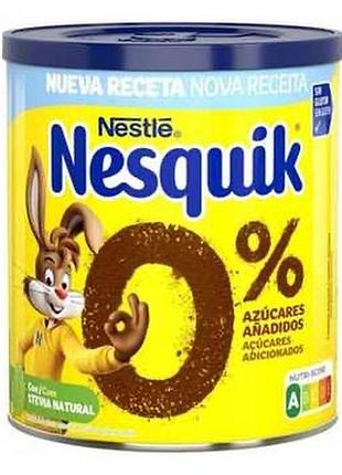 Какао nesquick тм "nestle" 0% цукру 0,320 ж/б