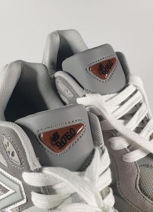 Кроссовки кожа + замша new balance 9060 grey 8