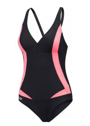 Купальник закритий для жінок aqua speed greta ii 1180 чорний, рожевий жін 42