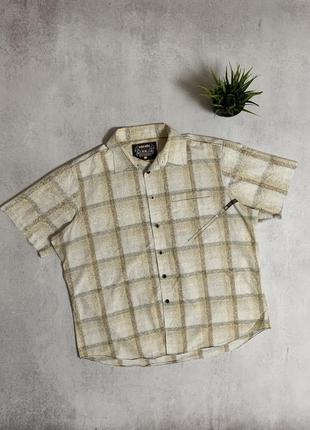 Тенниска рубашка рубашка мужская в клетку с узорами ecko unltd baggy