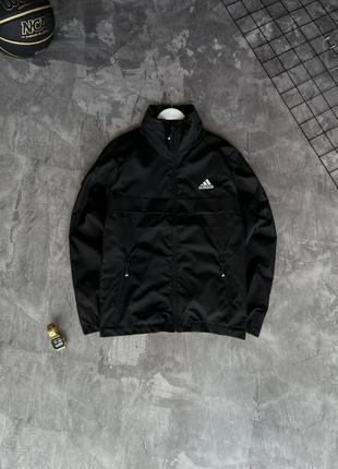 Высококачественная мужская черная ветровка adidas