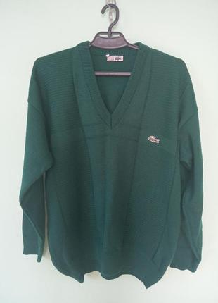 Вінтажний светрик lacoste made in france l - xl розміру