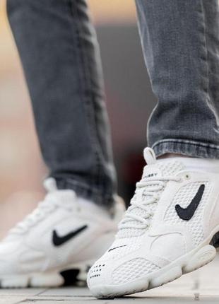 Кроссовки мужские nike air zoom spiridon cage стильные бежевые легкие спортивные кроссовки наййк на лето2 фото