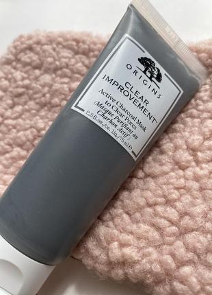 Відлущуюча маска з активованим вугіллям, 75 мл повнорозмір origins clear improvement active charcoal mask