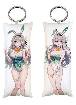 Брелок мини-дакимакура светлячок хонкай стар рейл honkai star rail двухсторонний 4х10 см (br0521)