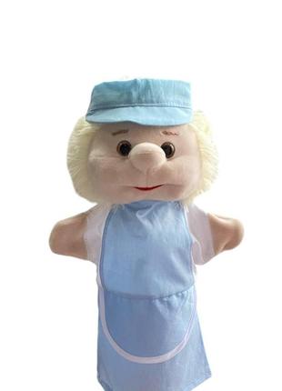 М'яка іграшка-рукавичка продавець різнокольоровий 33 см м162