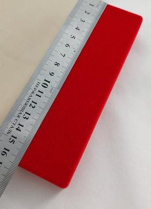 Футляр для браслетов прямоугольный бархатный красный длинный