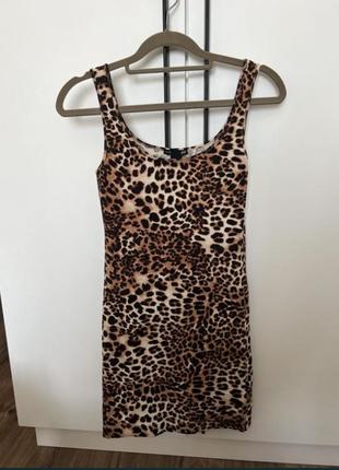 Плаття h&m з леопардовим принтом