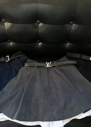 Спідниця-шорти юбка вельвет і котон