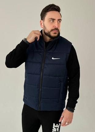 Мужская демисезонная жилетка безрукавка nike