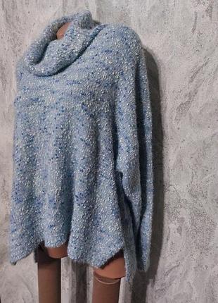 Жіночій теплий светр з горловиною.великий розмір.батал