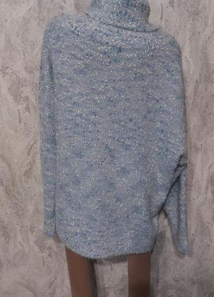 Женский теплый свитер с горловиной.большой размер.балта3 фото