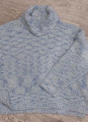 Жіночій теплий светр з горловиною.великий розмір.батал4 фото