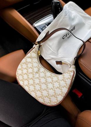 Сумка багет celine Scarpin селин triomphe canvas