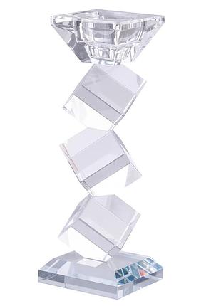 Подсвечник кристалл стеклянный 20.5 см