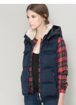 Жилетка дутая женская zara xs