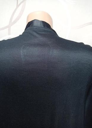 Блуза футболка вільного крою чорного кольору,трендова зав'язка бантик7 фото