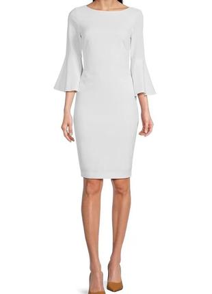 Новое платье футляр buy calvin klein 8 l $134 белое