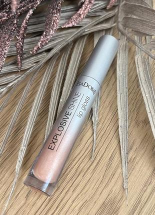 Оригінал isadora explosive shine lip gloss блиск для губ 82 pink sparkle оригинал блеск для губ