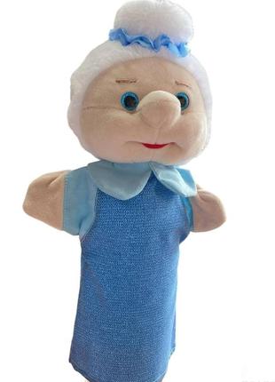 М'яка іграшка-рукавичка бабуся різнокольоровий 33 см м153