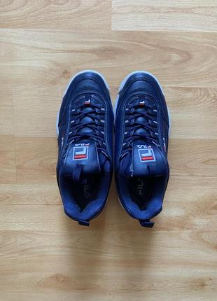 Кожаные кроссовки hat fila2 фото