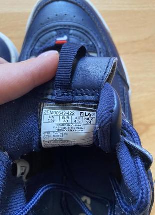 Кожаные кроссовки hat fila5 фото