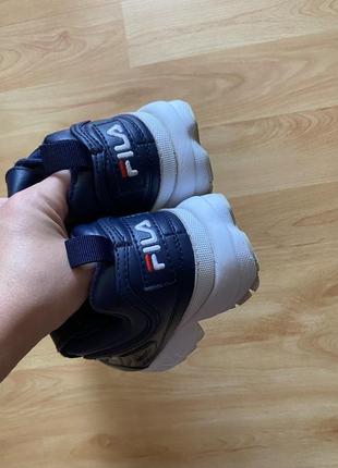 Кожаные кроссовки hat fila4 фото
