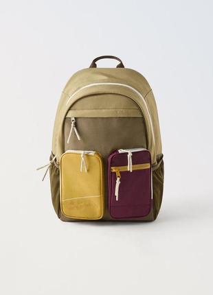 Школьный рюкзак цветной zara new