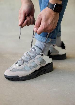 Чоловічі кросівки adidas niteball grey black v / smb