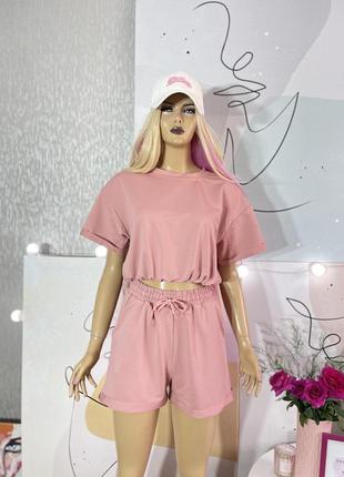 Новый пудровый костюм