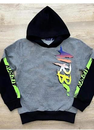 Спорт костюм-двійка дитячий якісний трикотажний підлітковий для хлопчика на 7-11 років, спортивні костюми3 фото