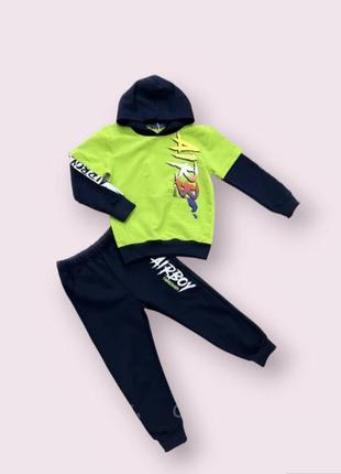 Спорт костюм-двійка дитячий якісний трикотажний підлітковий для хлопчика на 7-11 років, спортивні костюми5 фото