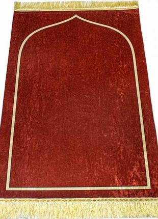 Килимок для намазу hakal sajda 70х110 minimalism mihrab малиновий