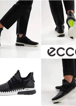 Кожаные мужские кроссовки ecco 🇩🇰 zipflex 36-37 38-39 40 размер6 фото