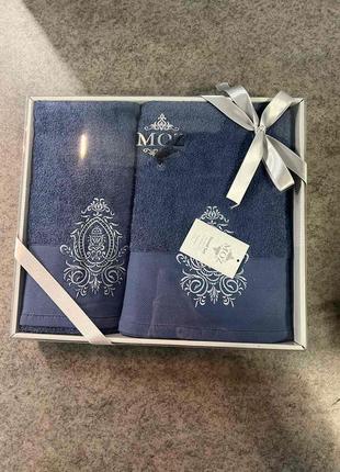 Набор махровых полотенец для лица и тела