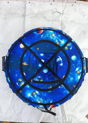 Ватрушки тюбинги 100 см "планеты" (оксфорд, пвх)таблетка надувная