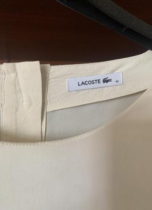 Рубашка шелковая lacoste 40 размер