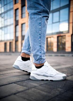 Чоловічі кросівки adidas niteball white grey v / smb