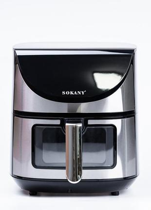 Аэрофритюрница 7 л аэрогриль sokany воздушный фритюр 1800w мультипечь без масла аэропечь настольная