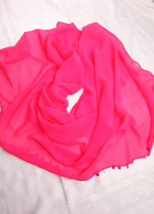 Шелковый палантин beldona 122х90 см с пайетками