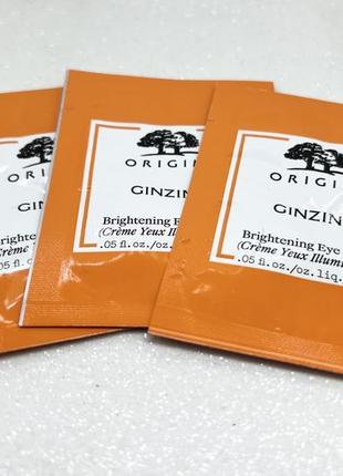 Освіжальний крем для шкіри навколо очей origins ginzing refreshing eye cream to brighten and depuff