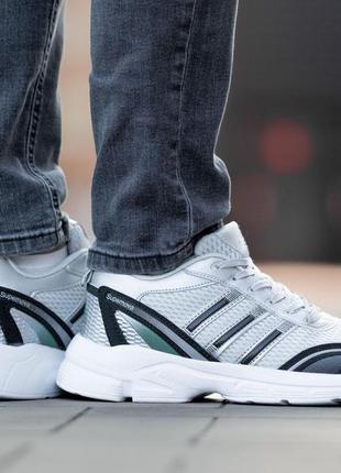 Кроссовки мужские легкие adidas response grey стильные серые повседневные кроссовки адидас на лето4 фото