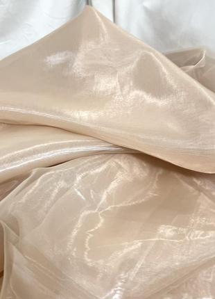 Тюль органза беж